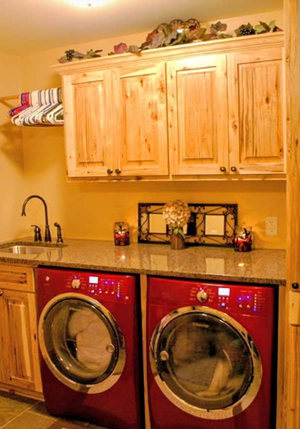 Hickory Laundry Room Cabinets Central Arkansas