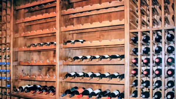 Knotty Alder Wine Rack Cabinet Little Rock