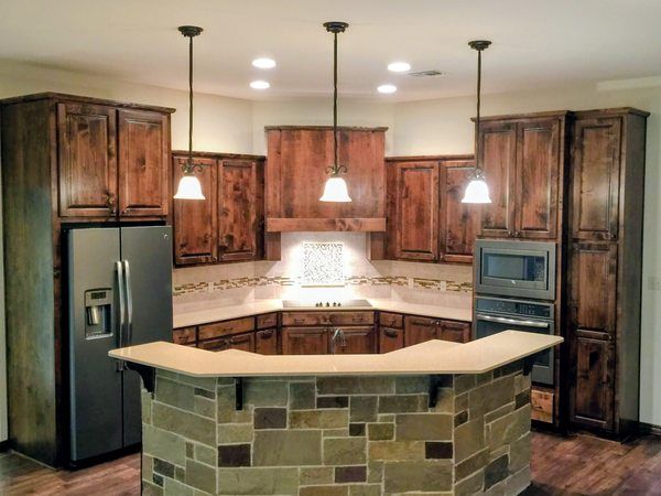 Knotty Alder Kitchen Cabinets Little Rock Arkansas