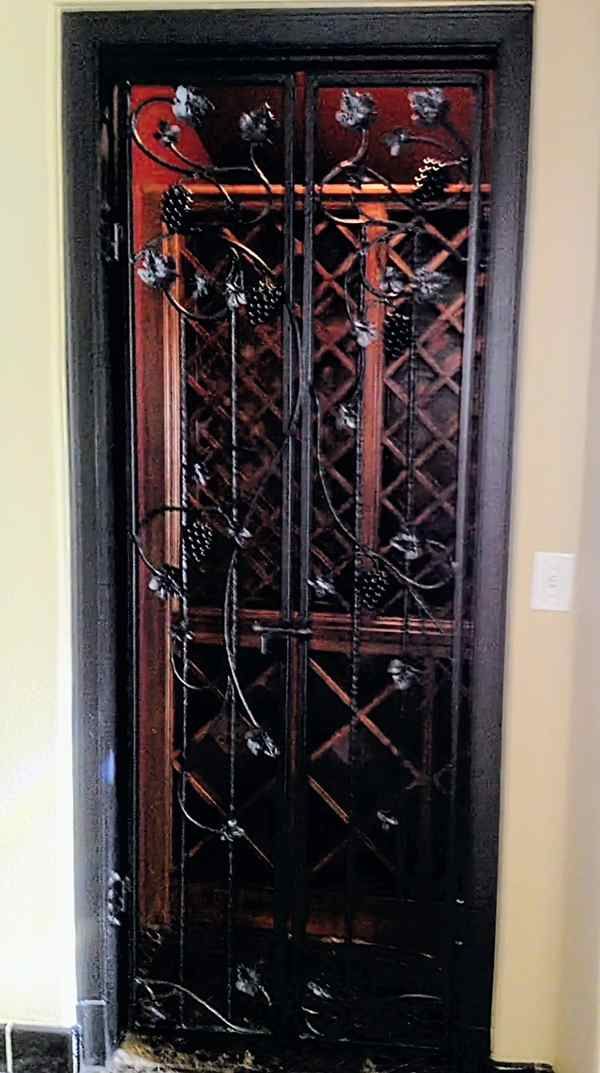 Custom Wine Closet Iron Door Little Rock Arkansas