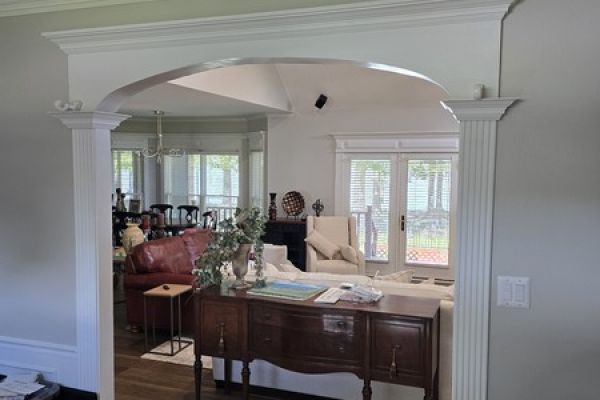 Cased opening before renovation in Little Rock home interior
