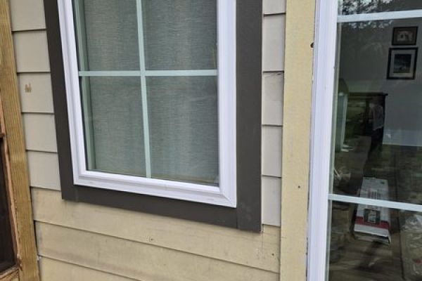 Water damage repair completed on exterior siding in Arkansas