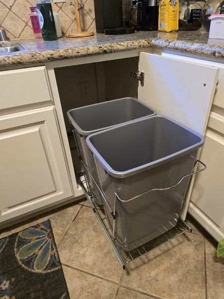 Pull Out Trash Bin Cabinet Little Rock Arkansas