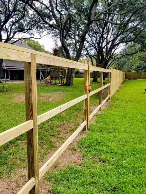 Three Rail Fence Construction Central Arkansas