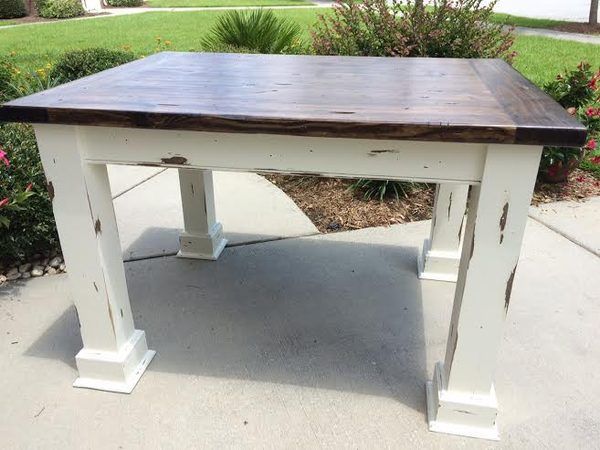 Handcrafted Distressed Farm Bistro Table Little Rock