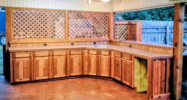 Outdoor Serving Area Red Cedar Central Arkansas