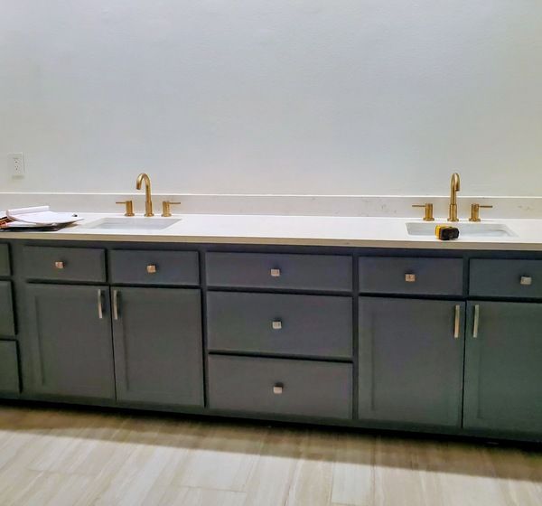 Custom Double Vanity Cabinet Little Rock Arkansas